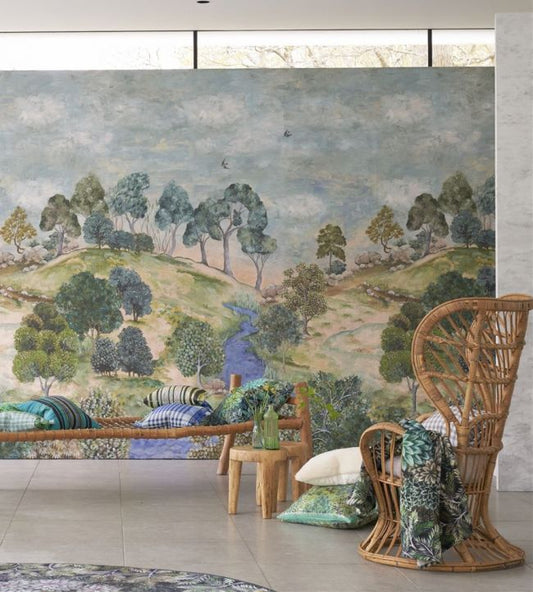 Bandipur Wallpaper - Sky - PDG1134/01 - Designers Guild - Premier Wallcovering