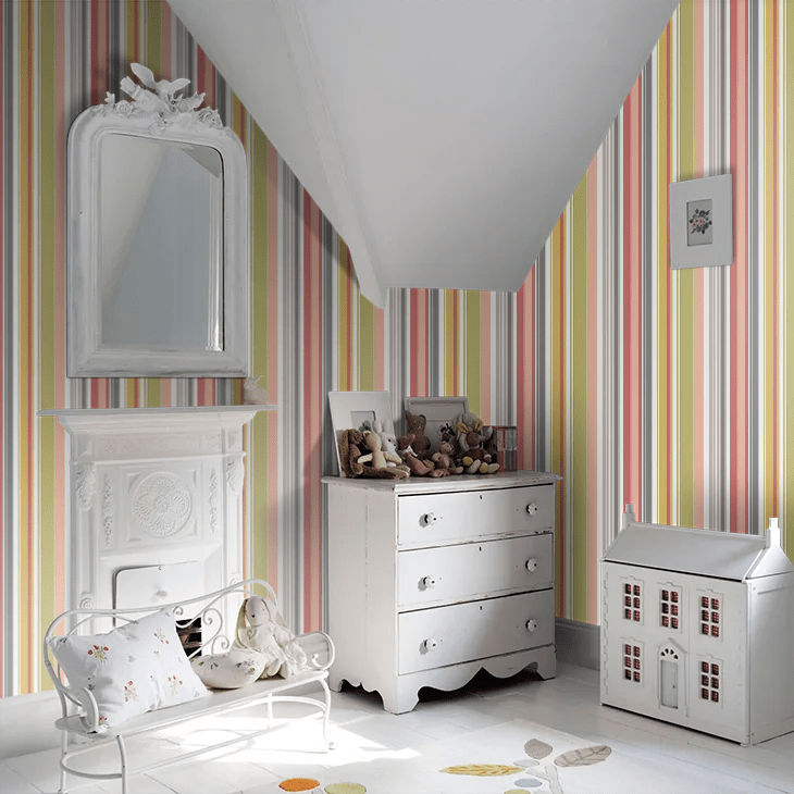 Barcode Wallpaper - Olive Mix - Ohpopsi - STR50101W - Premier Wallcovering