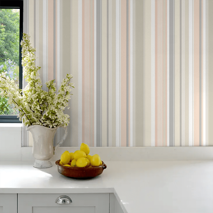 Barcode Wallpaper - Powder - Ohpopsi - STR50103W - Premier Wallcovering