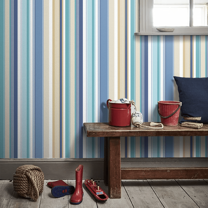 Barcode Wallpaper - Ocean - Ohpopsi - STR50107W - Premier Wallcovering