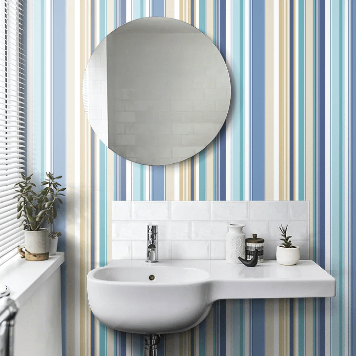 Barcode Wallpaper - Ocean - Ohpopsi - STR50107W - Premier Wallcovering