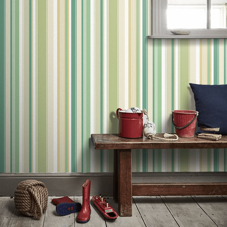 Barcode Wallpaper - Emerald - Ohpopsi - STR50108W - Premier Wallcovering