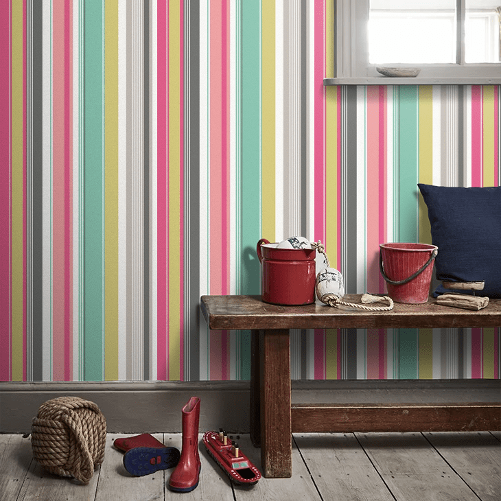 Barcode Wallpaper - Raspberry - Ohpopsi - STR50106W - Premier Wallcovering