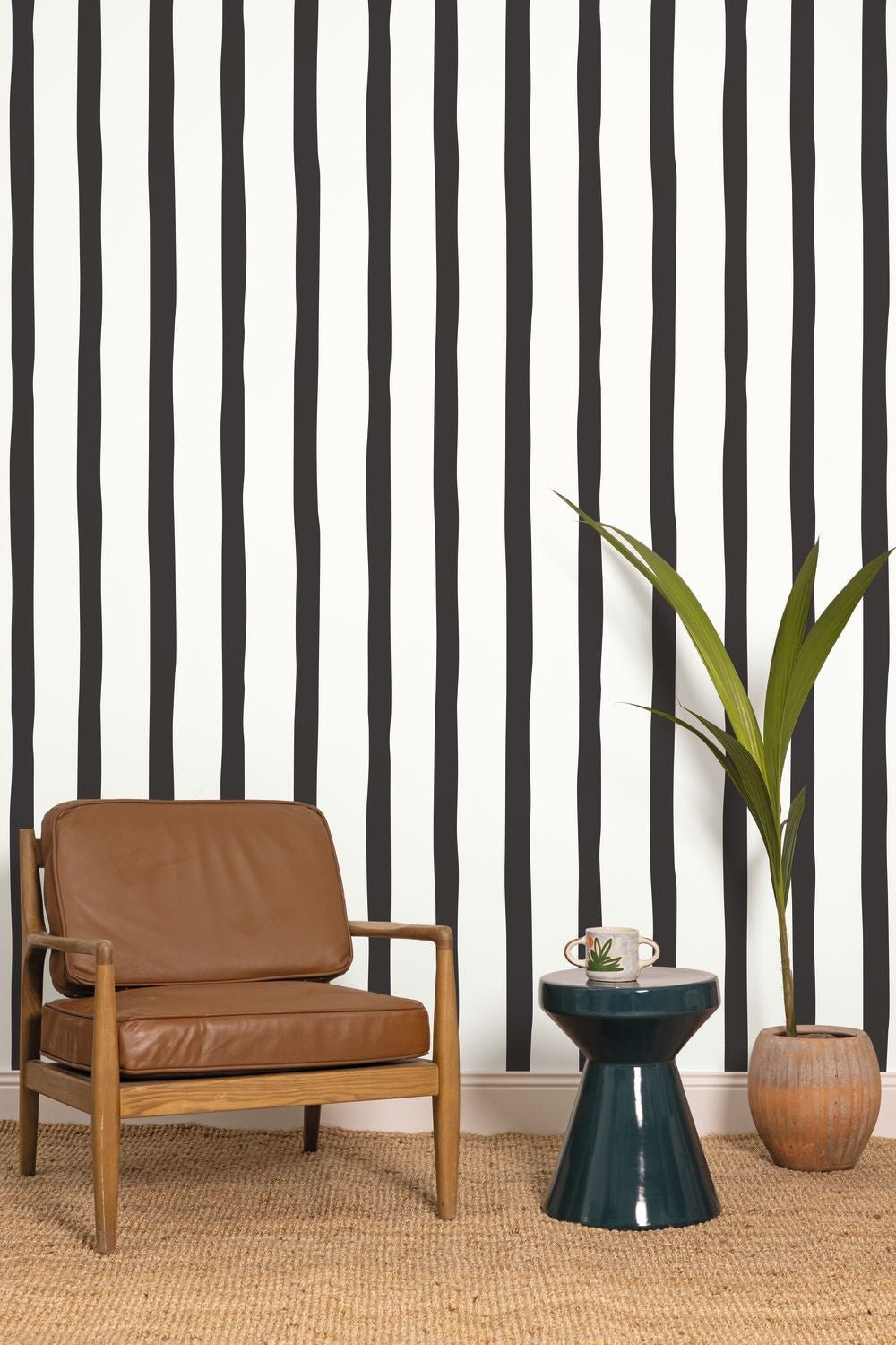 Barito Wallpaper - Noir - Caselio - 104950967 - Premier Wallcovering