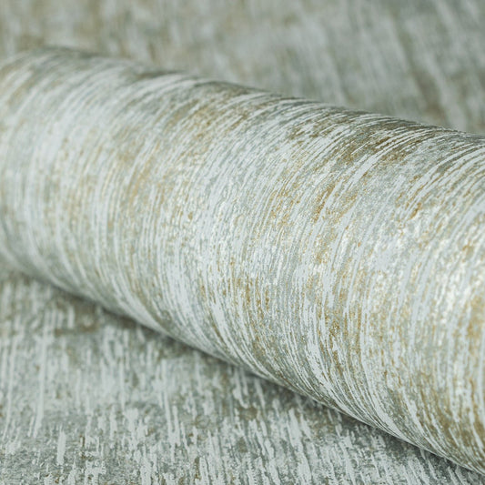 Bark Feel Wallpaper - Grey, Green/Blue - Hohenberger - 65011 - Premier Wallcovering