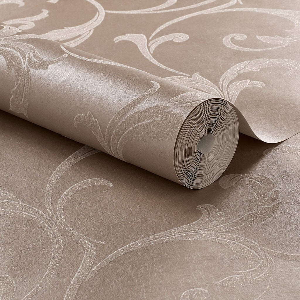Baroque Bead Wallpaper - Champagne - Graham & Brown - 103818 - Premier Wallcovering
