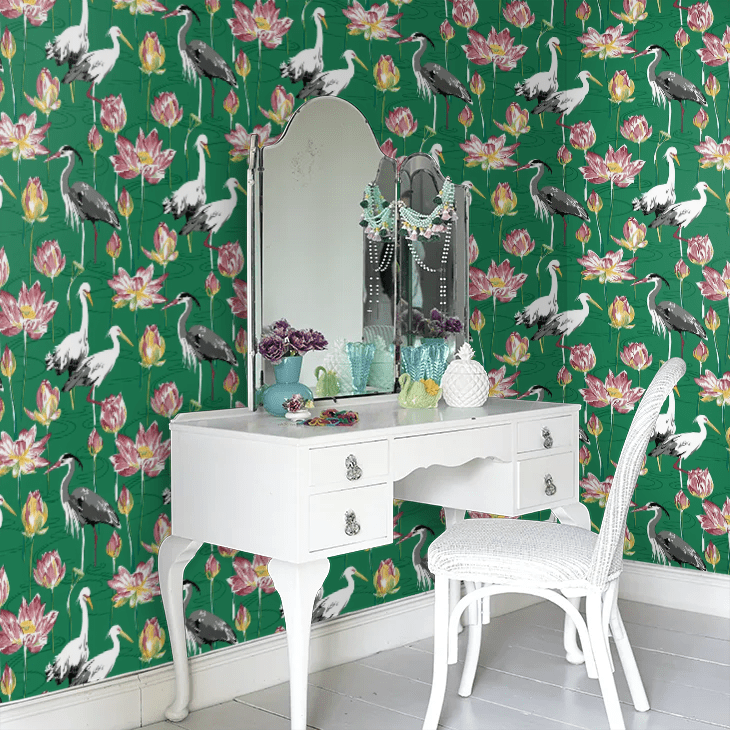 Barton Wallpaper - Green - A Street Prints - AN87551 - Premier Wallcovering