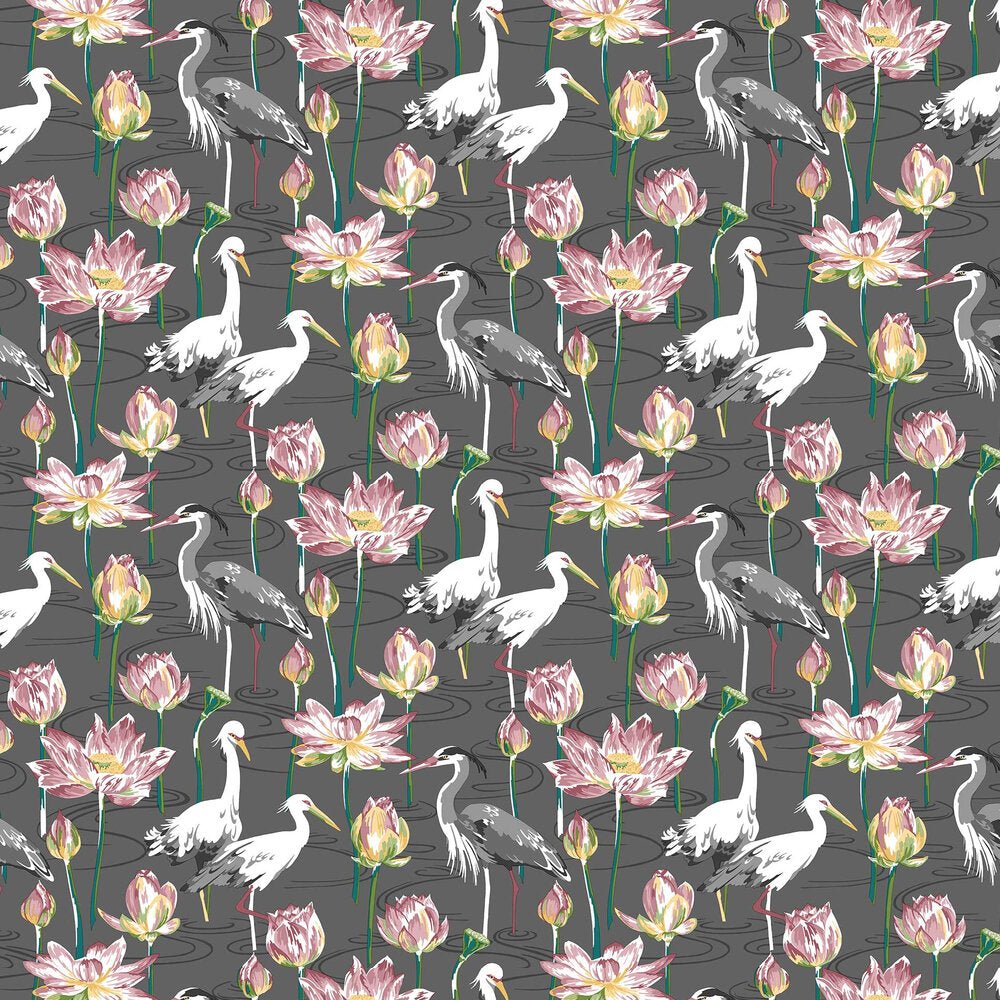 Barton Wallpaper - Charcoal - A Street Prints - AN87553 - Premier Wallcovering