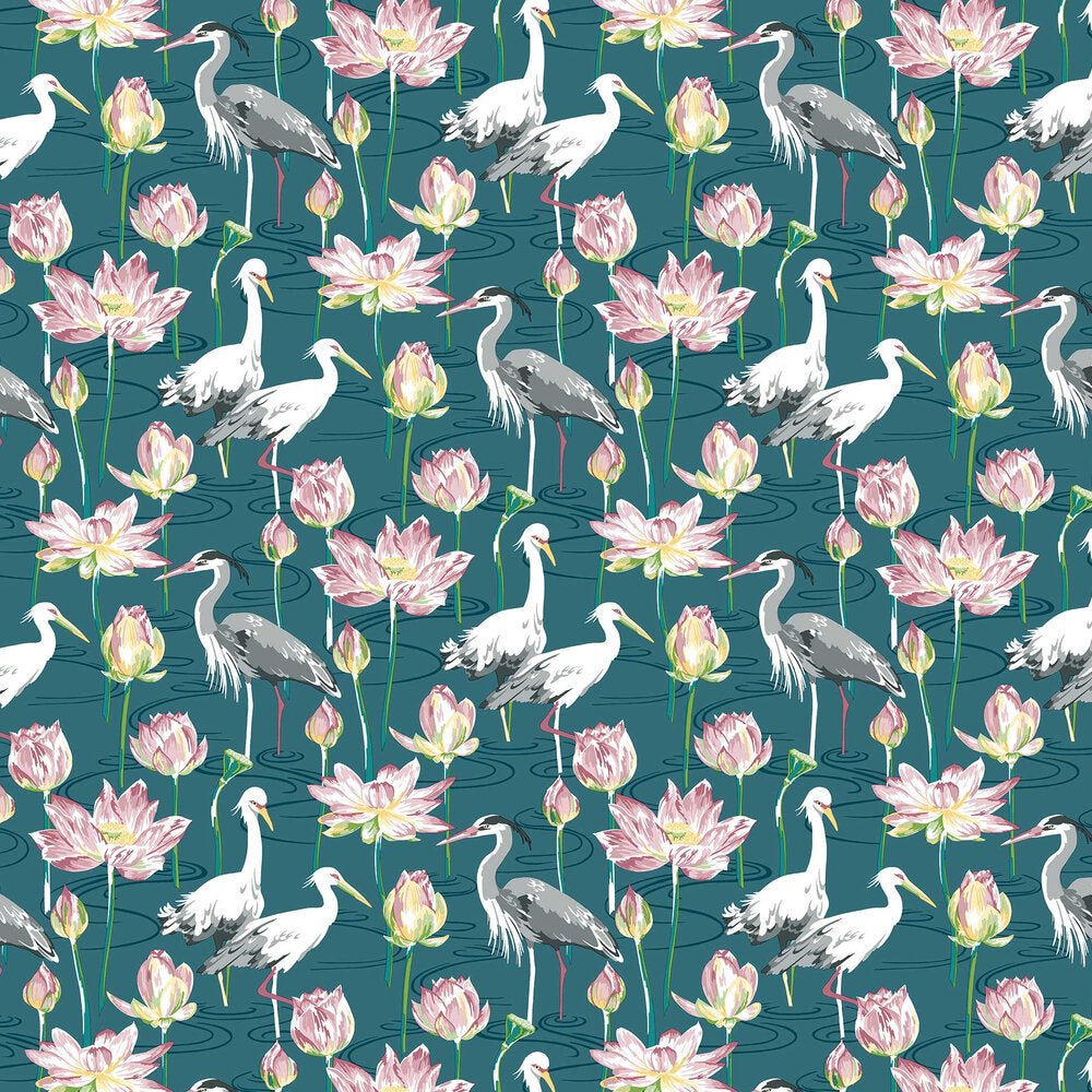 Barton Wallpaper - Teal - A Street Prints - AN87552 - Premier Wallcovering