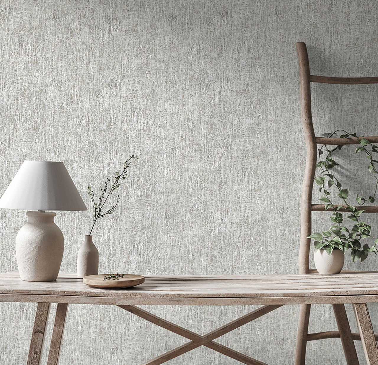 Base Crafted Wallpaper - Stone Grey - Hohenberger - 64996 - Premier Wallcovering