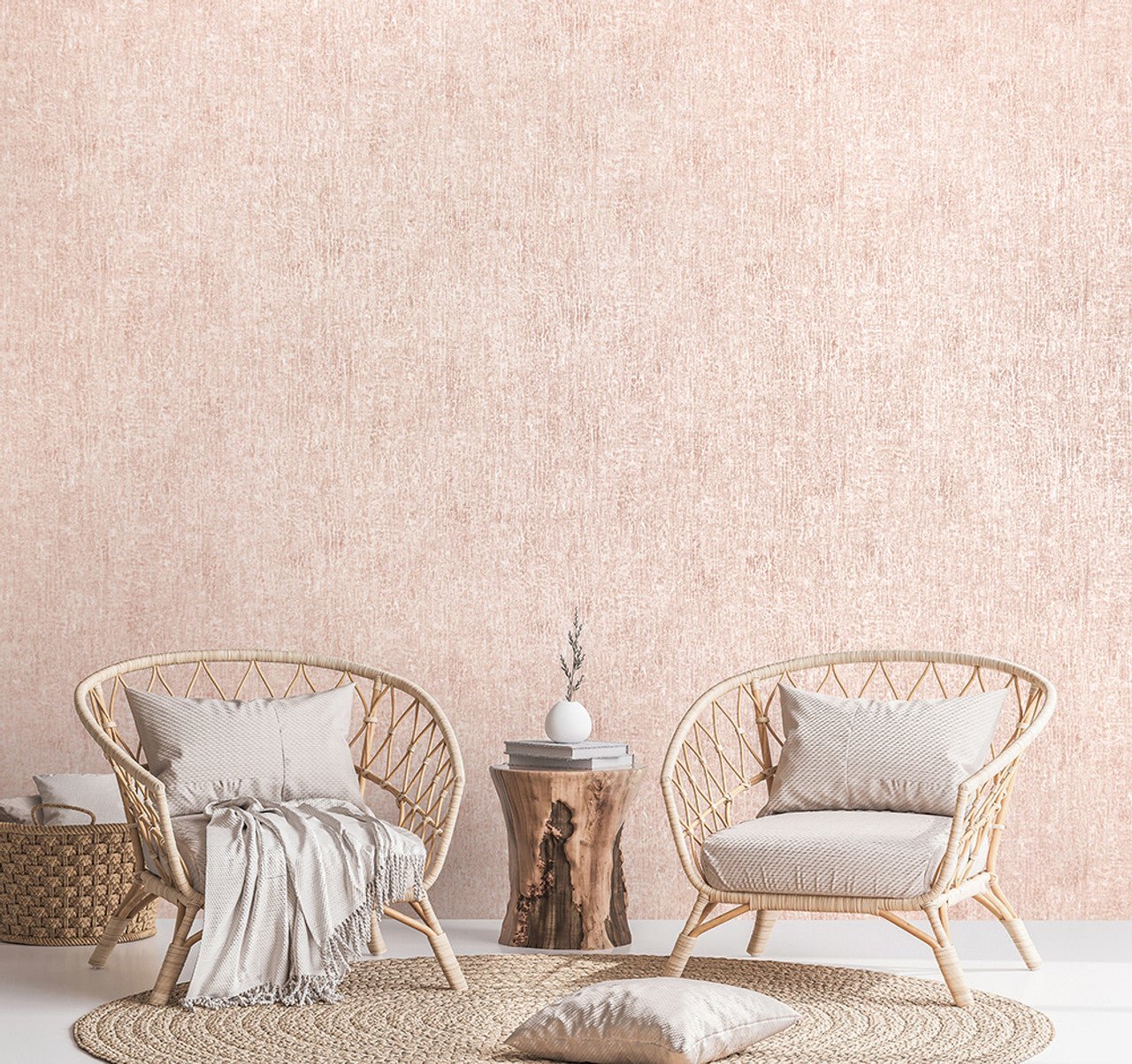 Base Crafted Wallpaper - Blush - Hohenberger - 65001 - Premier Wallcovering
