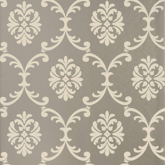 Bastille Wallpaper - Metallic Silver - Thibaut - T13035 - Premier Wallcovering