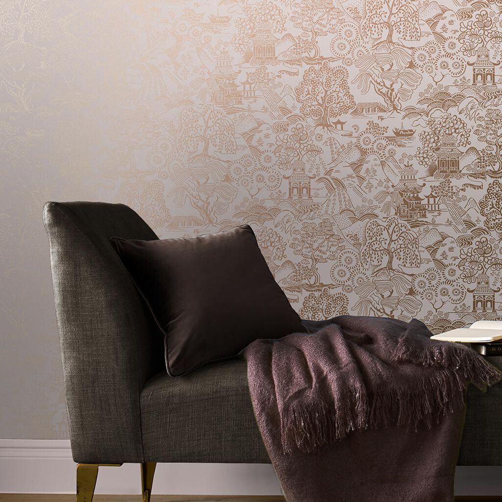 Basuto Wallpaper - Pink - Graham & Brown - 105930 - Premier Wallcovering