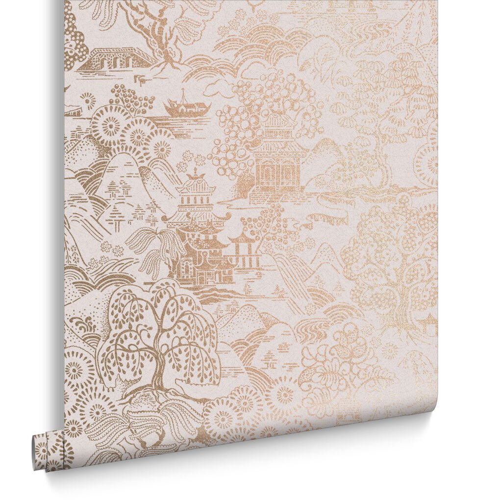 Basuto Wallpaper - Pink - Graham & Brown - 105930 - Premier Wallcovering