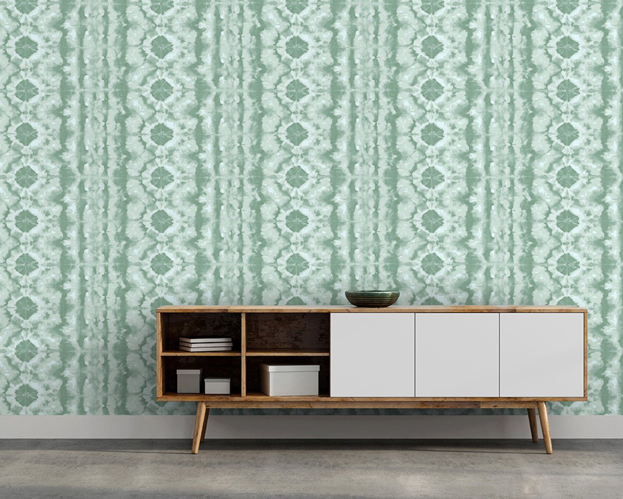 Batik Crafted Wallpaper - Aqua - Hohenberger - 26787 - Premier Wallcovering