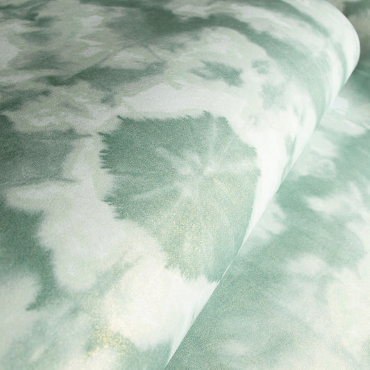 Batik Crafted Wallpaper - Aqua - Hohenberger - 26787 - Premier Wallcovering