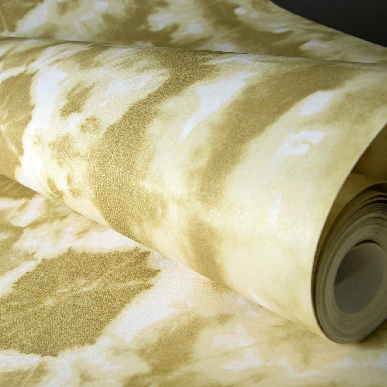 Batik Crafted Wallpaper - Green/ Gold - Hohenberger - 26789 - Premier Wallcovering