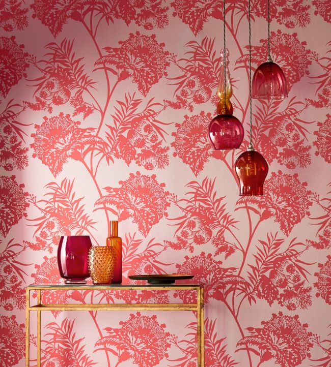 Bavero Wallpaper - Coral - HZAP111766 - Harlequin - Premier Wallcovering