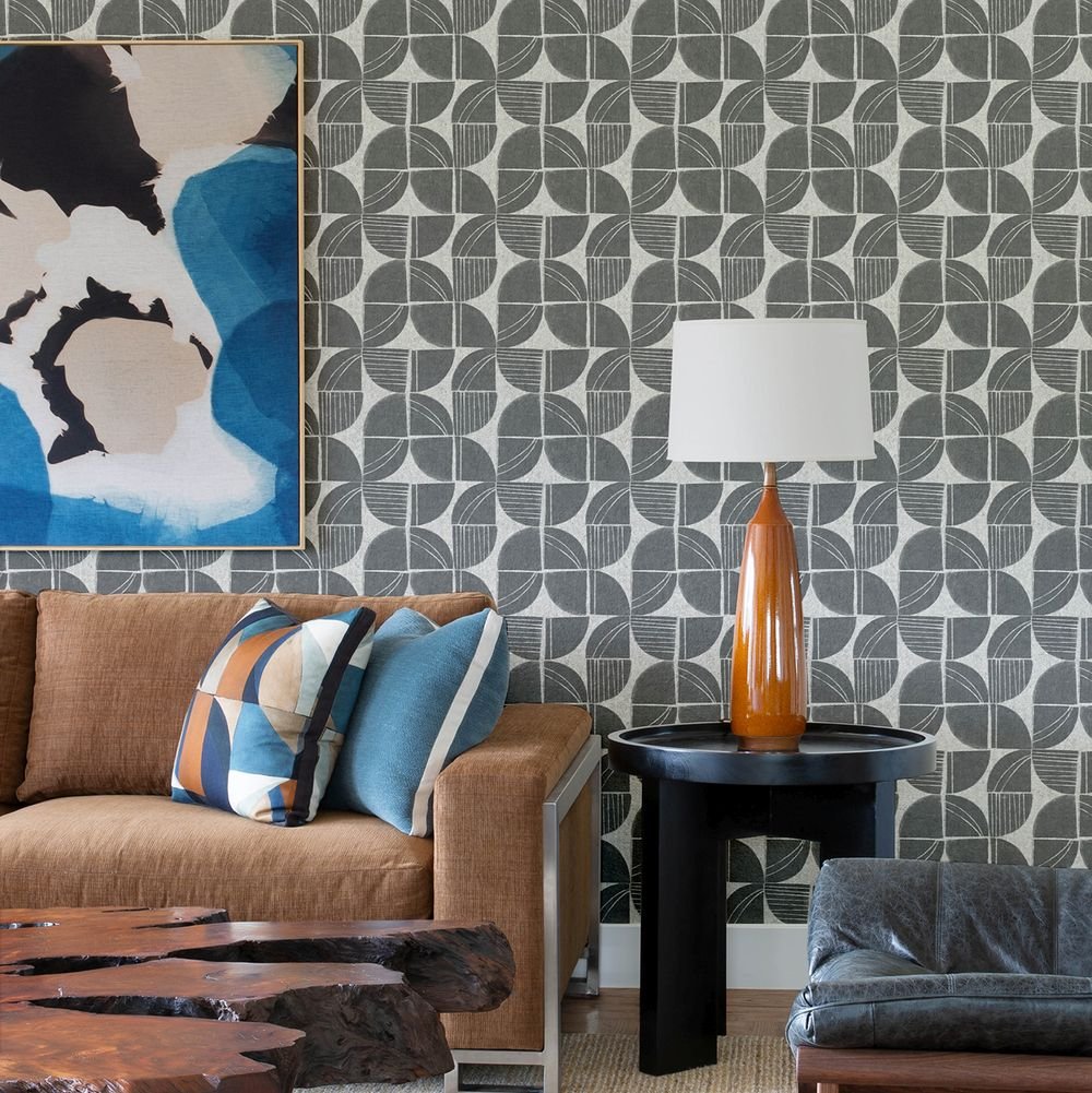 Baxter Wallpaper - Charcoal - A Street Prints - FD27110 - Premier Wallcovering