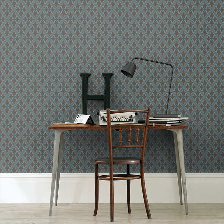 Bayham Abbey Wallpaper - Blue - Little Greene - 0277BACELES - Premier Wallcovering