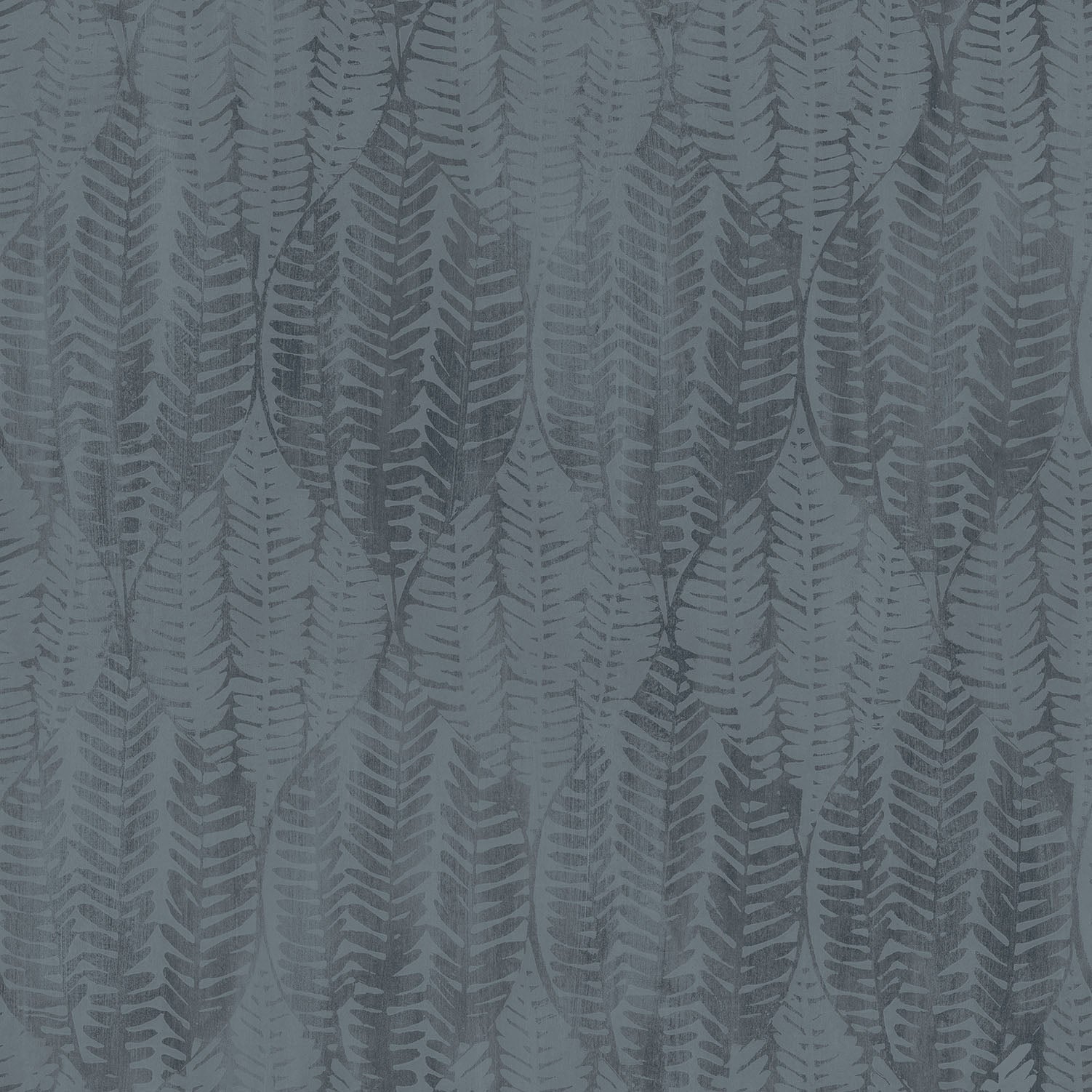 Bazaar Fern Leaf Print Wallpaper - Denim Blue - Galerie - G78339 - Premier Wallcovering