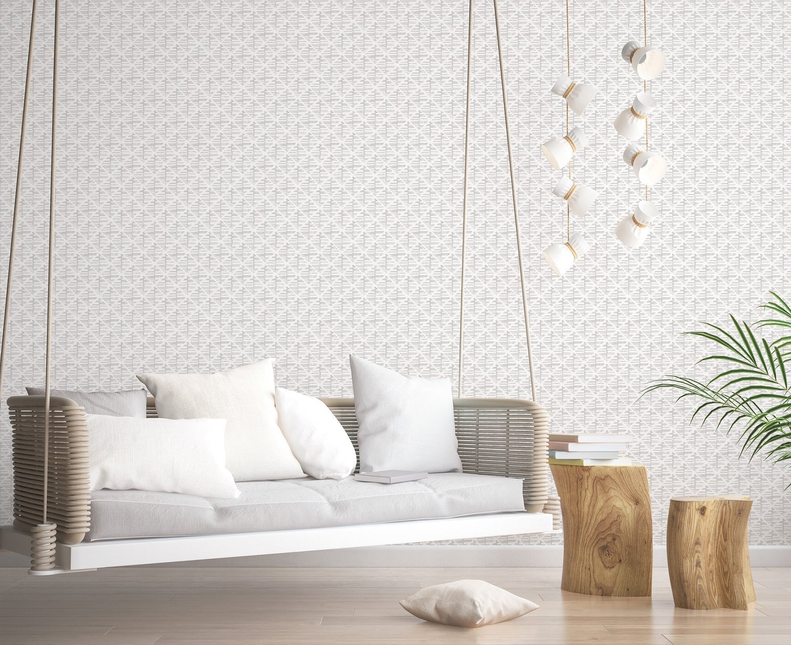 Bazaar Geo Wallpaper - Grey - Galerie - G78291 - Premier Wallcovering