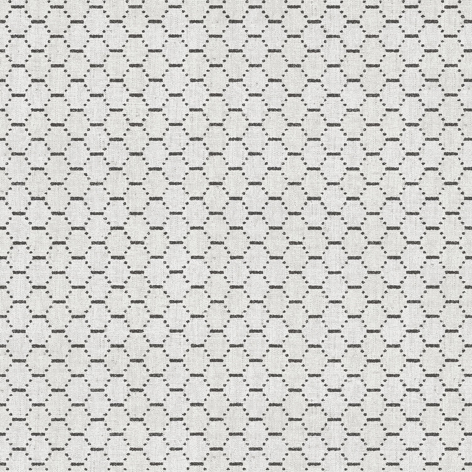 Bazaar Honey Comb Wallpaper - Grey / Black - Galerie - G78293 - Premier Wallcovering