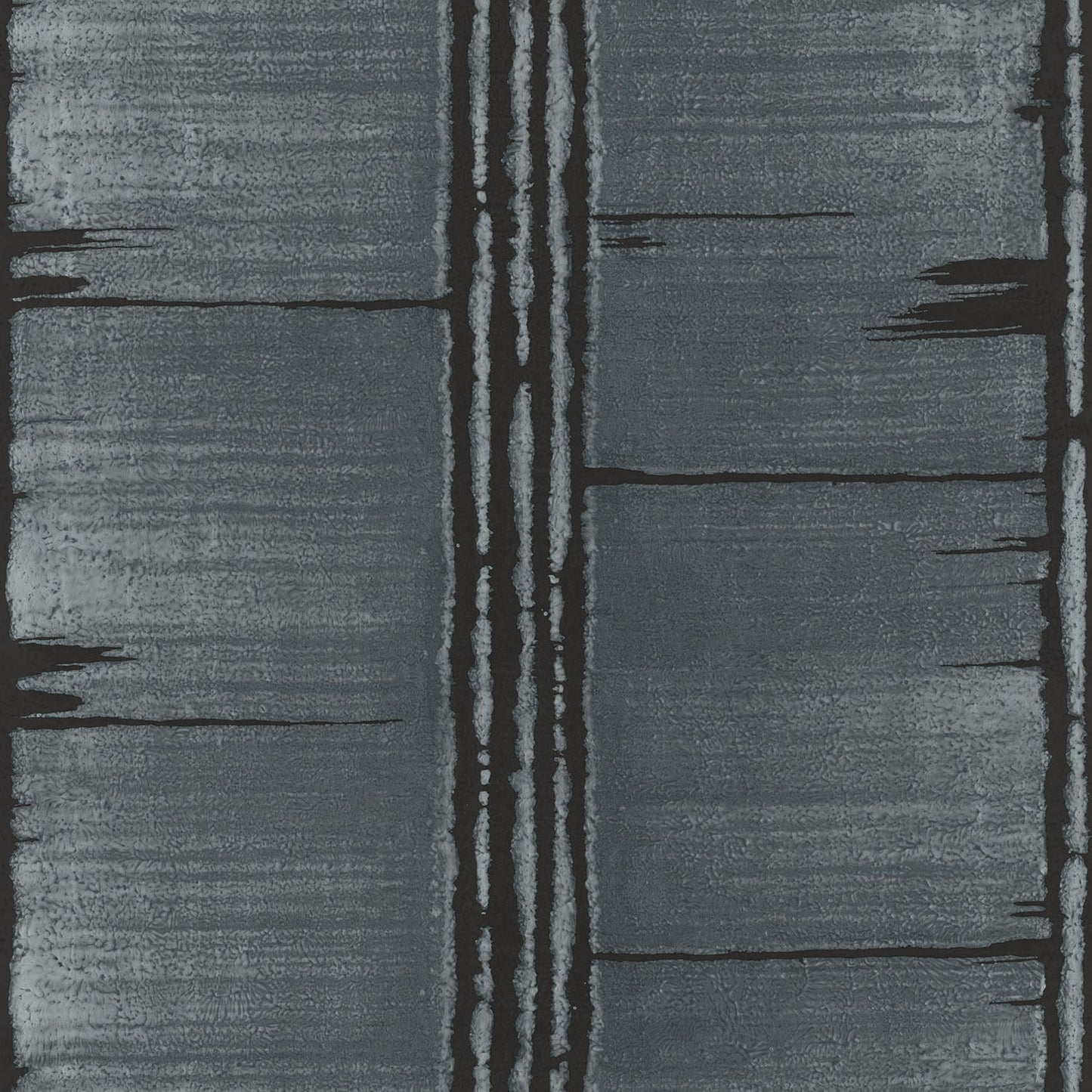 Bazaar Tribal Panels Wallpaper - Metallic Blue - Galerie - G78284 - Premier Wallcovering