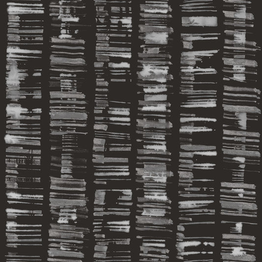 Bazaar Tribal Sketch Wallpaper - Charcoal / Grey - Galerie - G78280 - Premier Wallcovering
