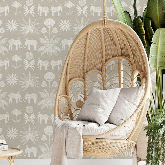 Bazaar Wallpaper - Sand - A Street Prints - FD26433 - Premier Wallcovering