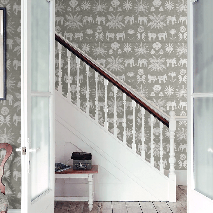 Bazaar Wallpaper - Dove Grey - A Street Prints - FD26437 - Premier Wallcovering