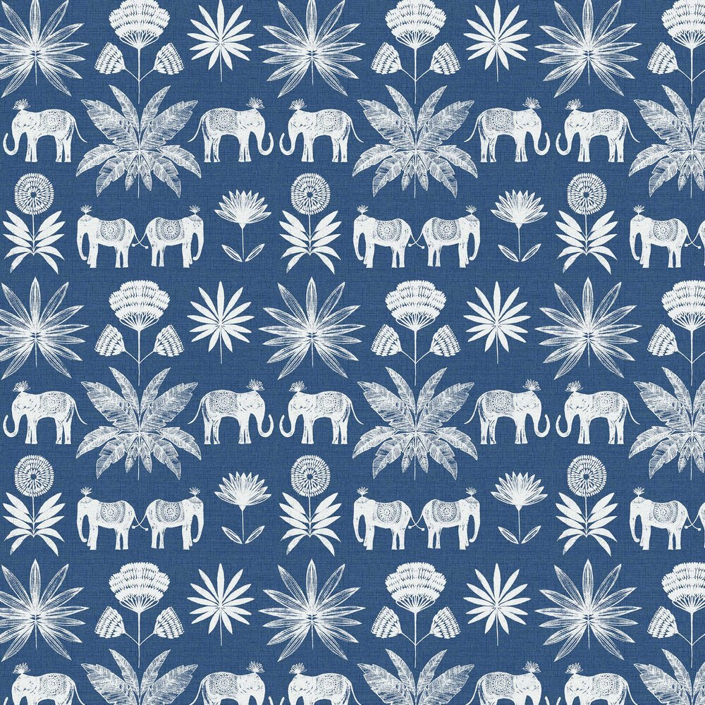Bazaar Wallpaper - Blue - A Street Prints - FD26436 - Premier Wallcovering