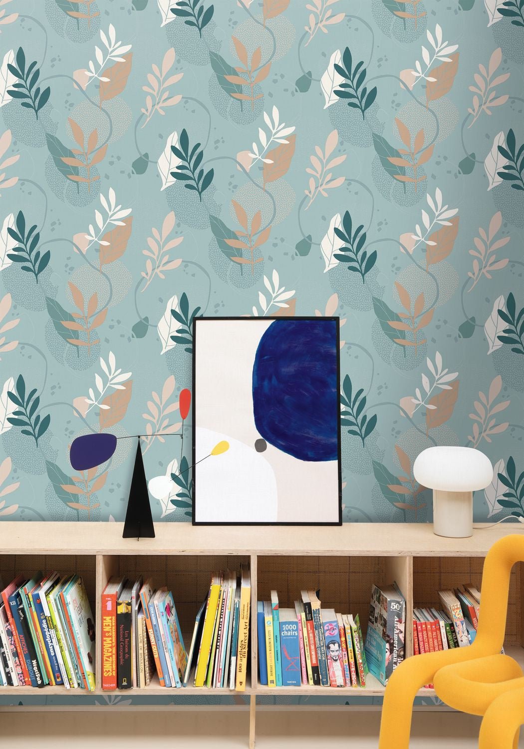 Be Yourself Wallpaper - Bleu Vert - Caselio - 103266078 - Premier Wallcovering