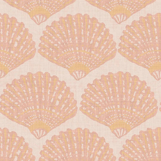 Beachcomber Wallpaper - Lady Coral - LAN100272 - Lucie Annabel - Premier Wallcovering