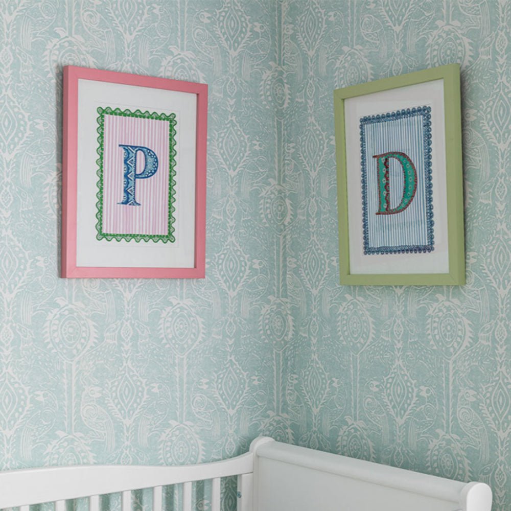 Beasties Wallpaper - Aqua - Blithfield - 870-01 - Premier Wallcovering