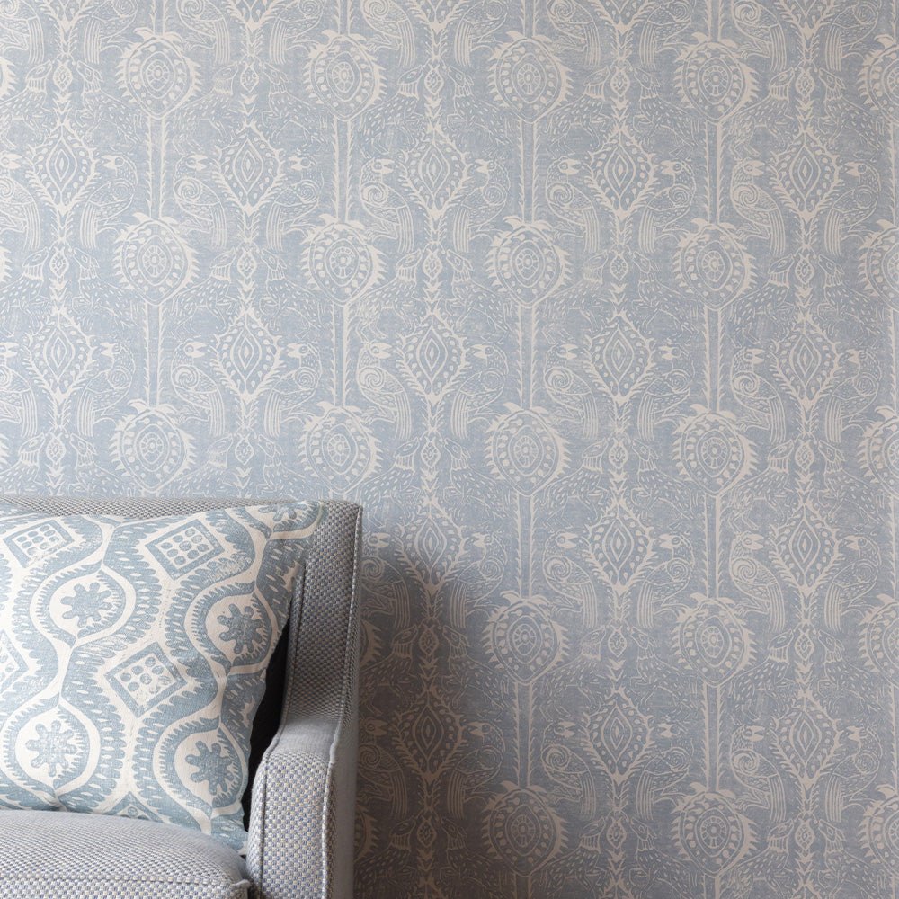 Beasties Wallpaper - Blue - Blithfield - 870-02 - Premier Wallcovering