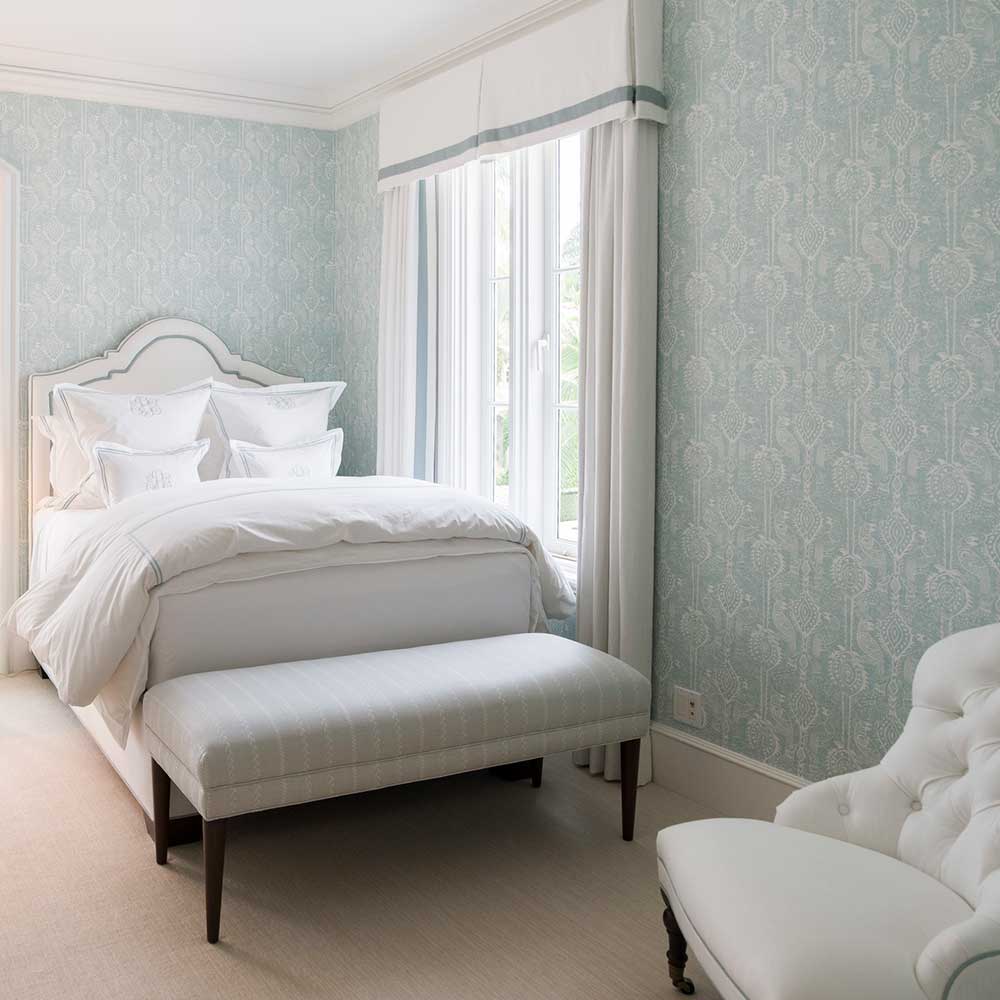 Beasties Wallpaper - Aqua - Blithfield - 870-01 - Premier Wallcovering