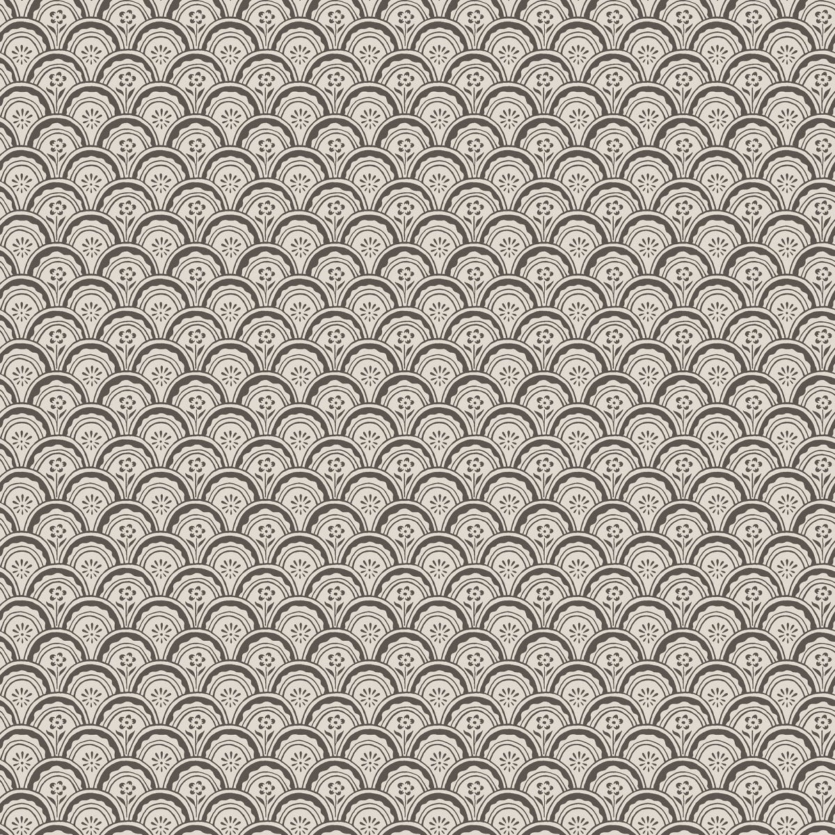 Beata Wallpaper - Graphite - Sandberg - S10234 - Premier Wallcovering