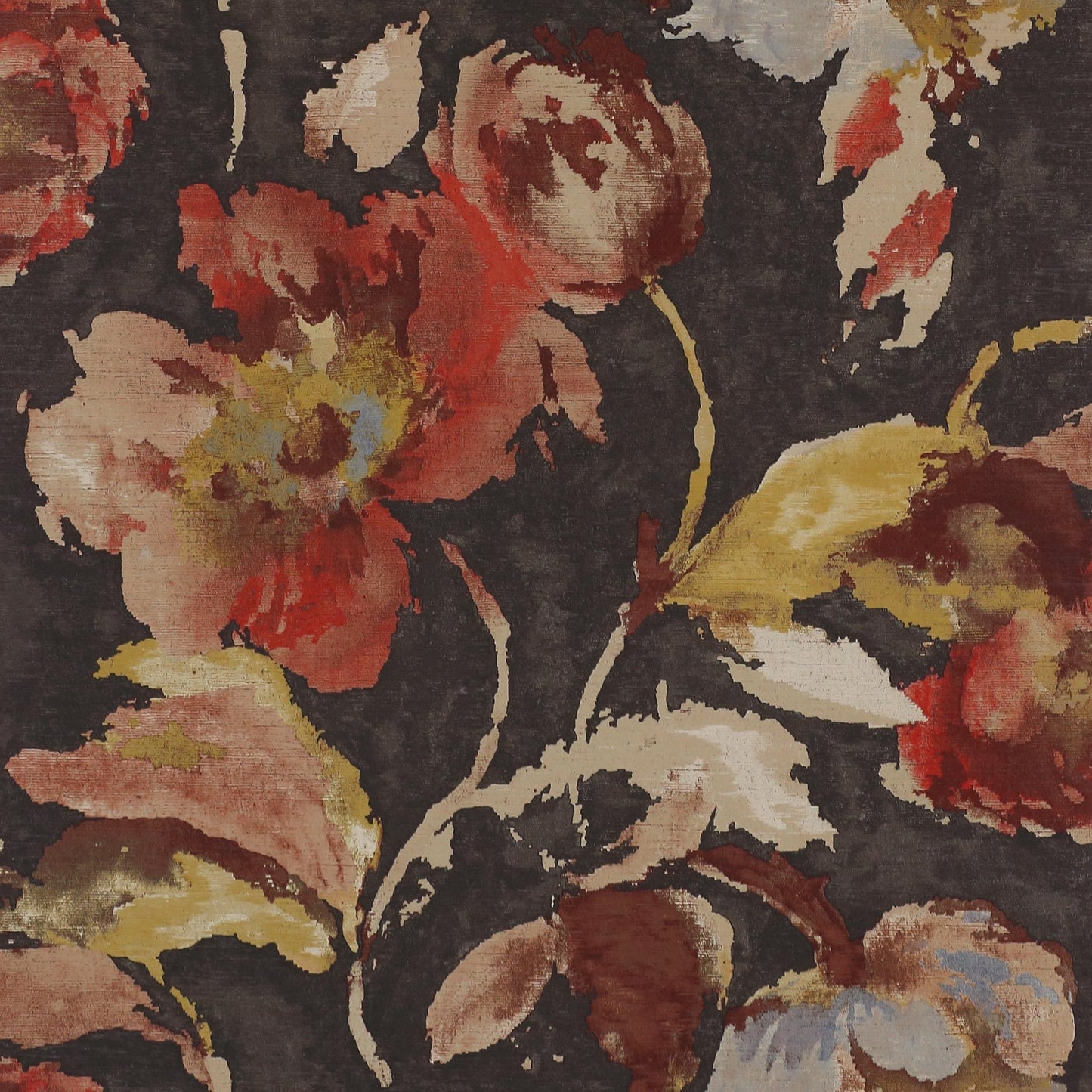 Beatrice Wallpaper - Charcoal/Copper - J162W - 05 - Jane Churchill - Premier Wallcovering
