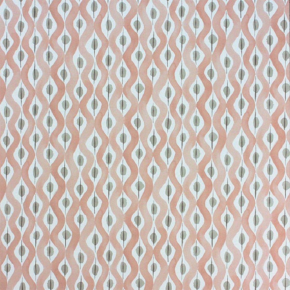 Beau Rivage Wallpaper - Pink/Taupe - Nina Campbell - NCW4301-02 - Premier Wallcovering