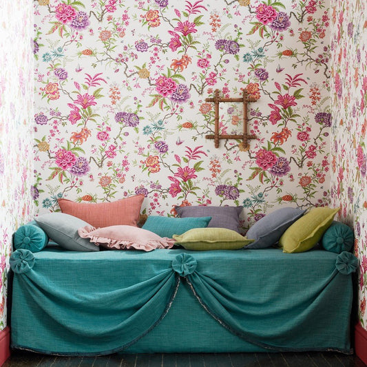 Beauchamp Wallpaper - Rose Persan - Manuel Canovas - 03111-01 - Premier Wallcovering