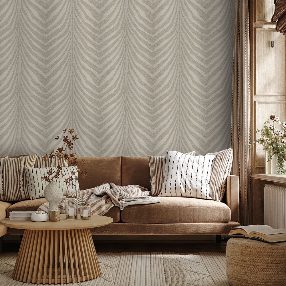 Beauford Wallpaper - Fawn - Timothy Wilman - TW2489 - Premier Wallcovering