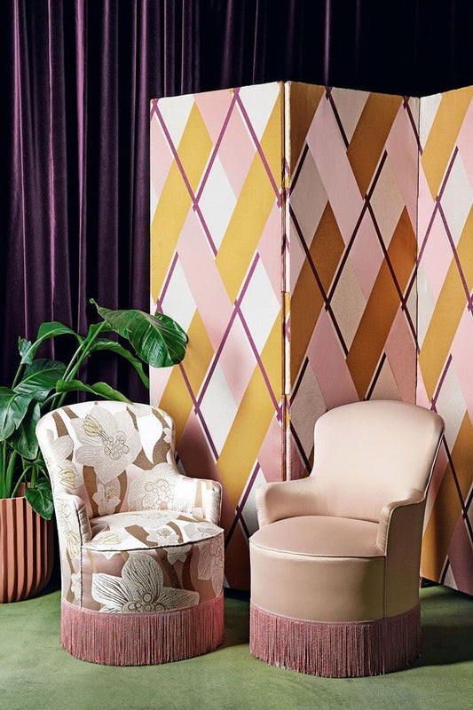 Beaumont Fabric - Rose Ancien - Manuel Canovas - M4047-02 - Premier Wallcovering