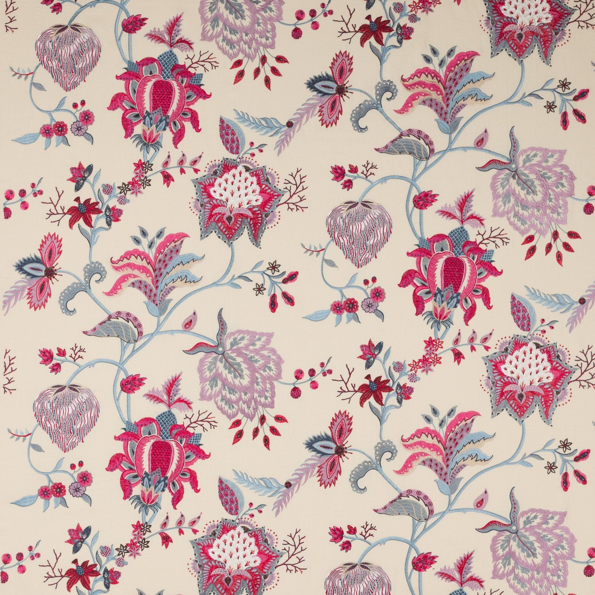 Beauregard Fabric - Rouge/Nattier - Manuel Canovas - 04709/01 - Premier Wallcovering