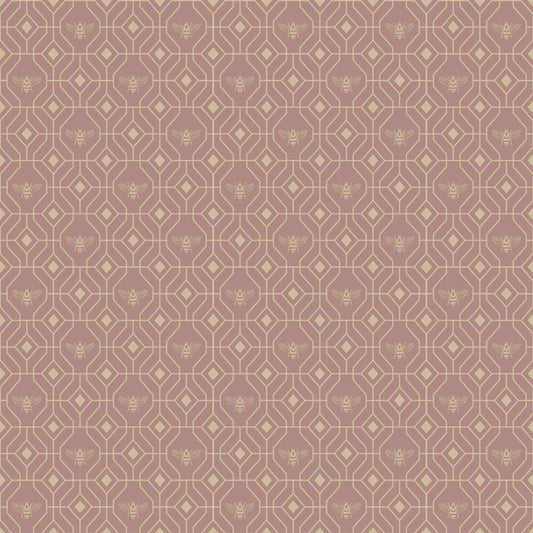 Bee Deco Gold Foil Wallpaper - Blush - Furn - BEEDECO/WP1/BLS - Premier Wallcovering