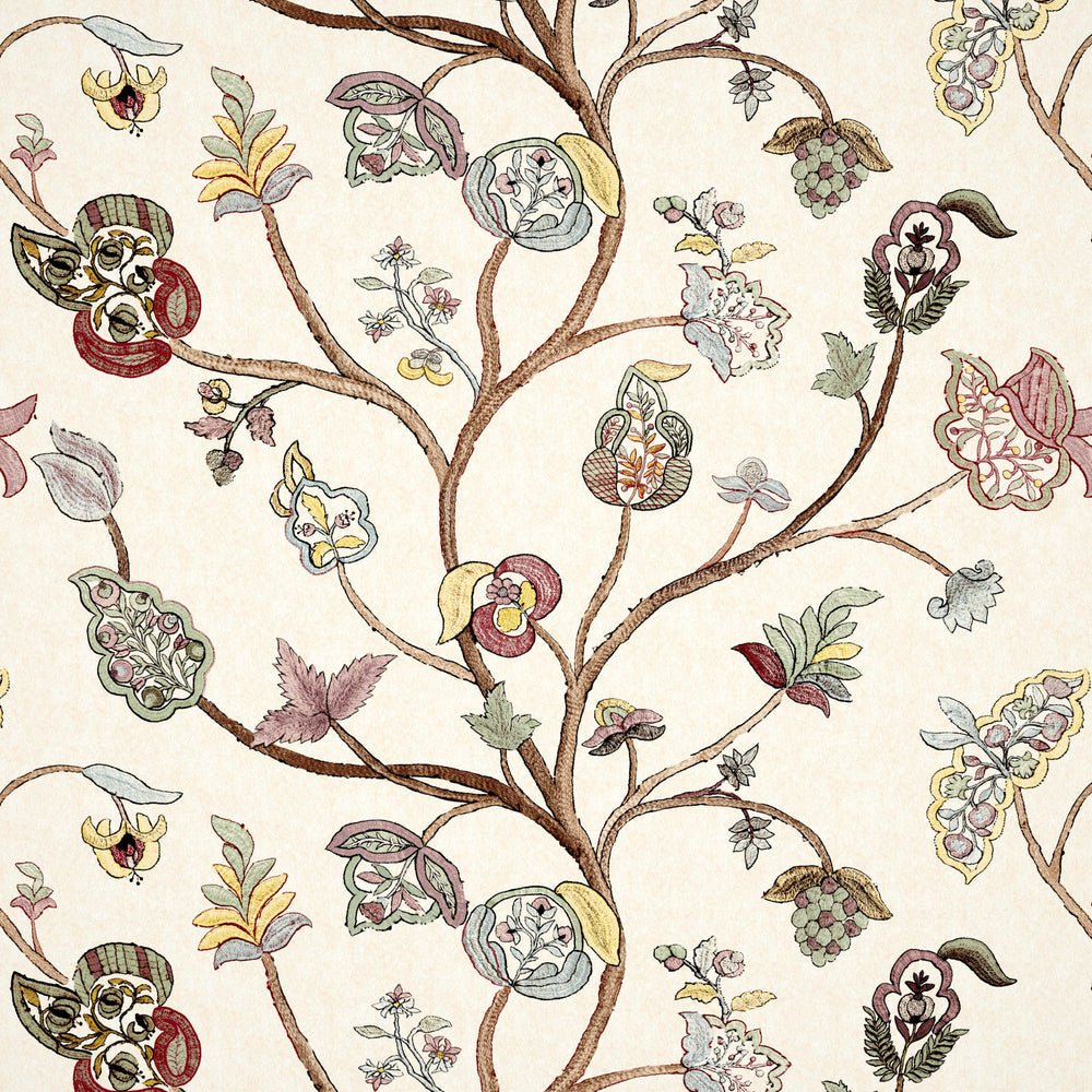 Begum Wallpaper - Pink - Penny Morrison - BEGUM-PINK - Premier Wallcovering