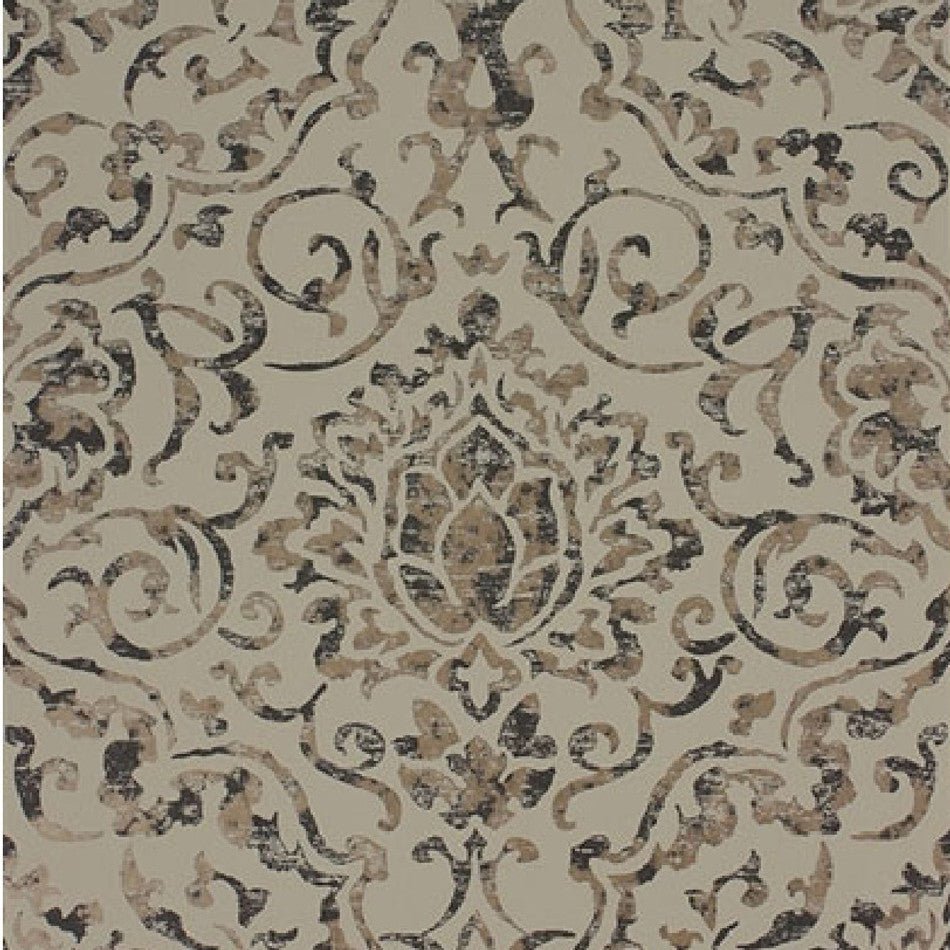 Belem Wallpaper - Chocolate/Gold - Nina Campbell - NCW4201-01 - Premier Wallcovering