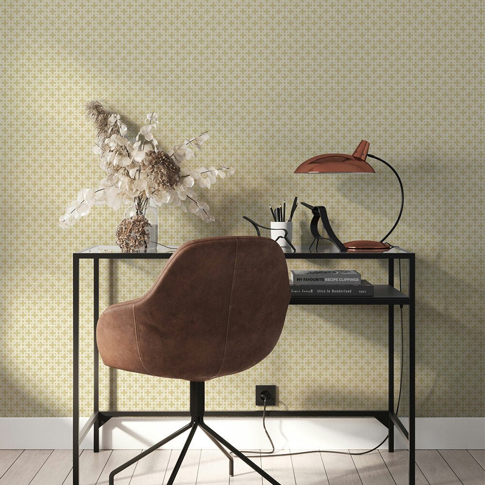 Belgravia Wallpaper - Light Ochre - Timothy Wilman - TW2507 - Premier Wallcovering