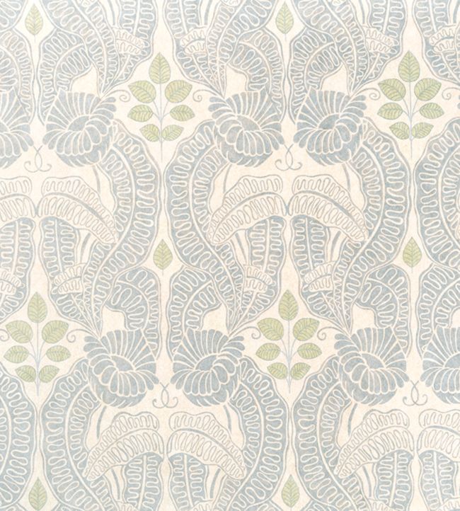 Belle De Nuit Fabric - Pale Blue - Christopher Farr Cloth - CF132 - 05 - Premier Wallcovering
