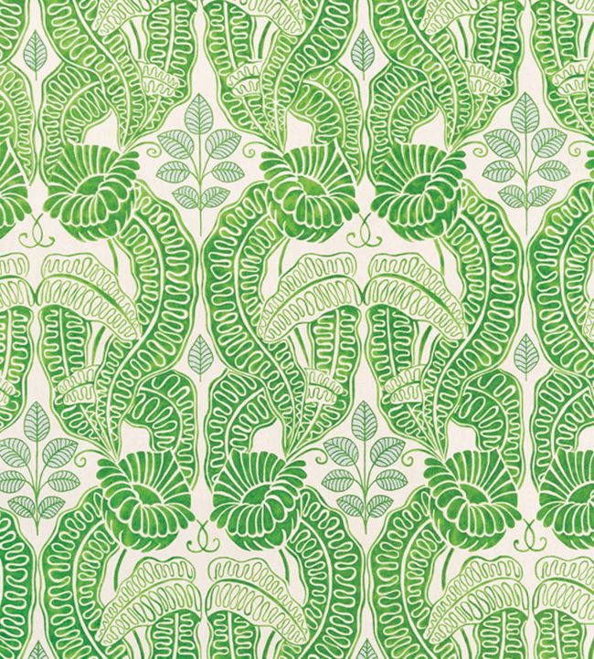 Belle De Nuit Fabric - Green - Christopher Farr Cloth - CF132 - 03 - Premier Wallcovering